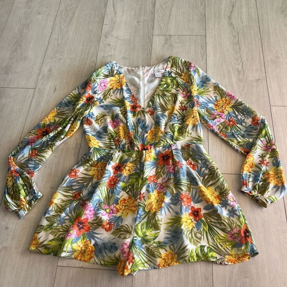 Glamorous floral romper size L